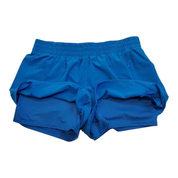 LAYER8 SZ XL Bright Blue Women's Circuit Short 2.0 Athletic Shorts w/Bike Liner - Picture 7 of 10